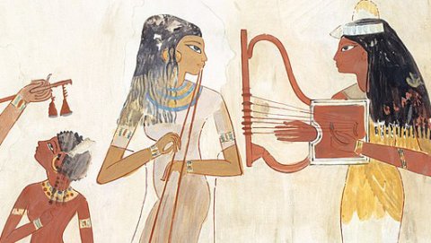 Suonatrici, 1400-1390 a.C. (XVIII dinastia, Nuovo Regno), tomba TT38